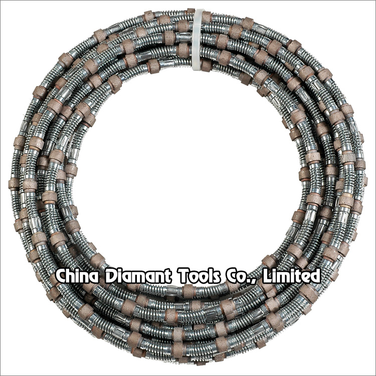 Diamond wire saw for marble quarry cutting