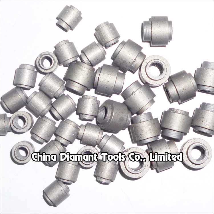 Diamond beads of wire saw for stone concrete cutting - hot-press sintered