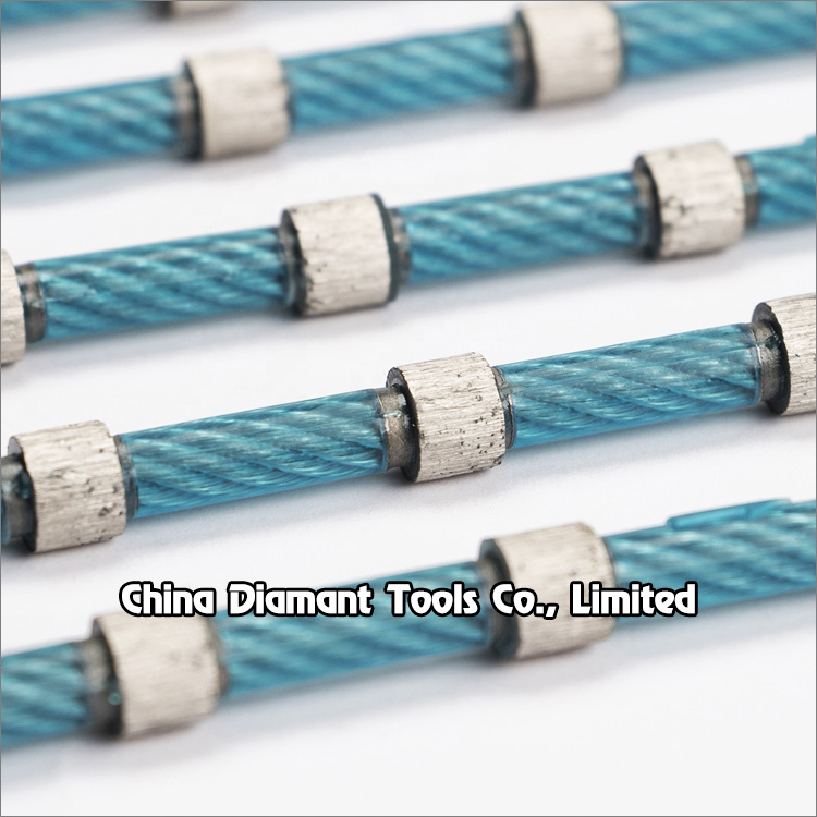 Diamond wire saw for marble profiling
